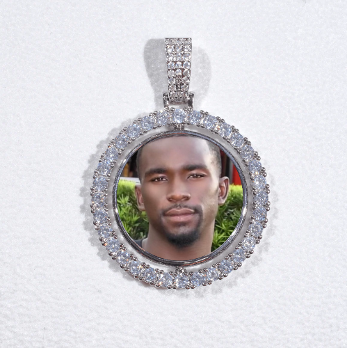 3D Spinning 2-Faced Custom Picture Pendant