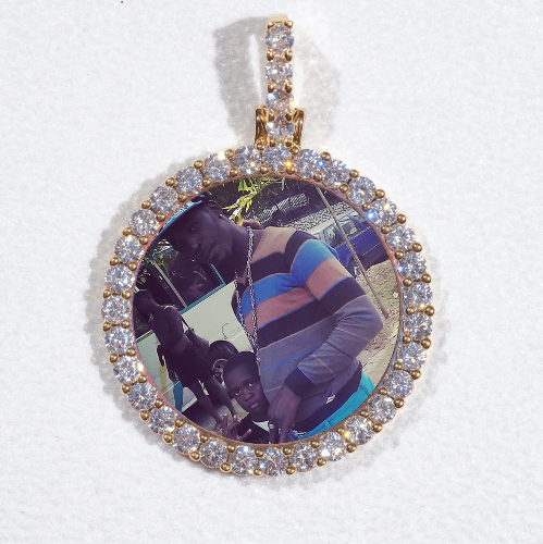 3D CIRCLE CUSTOM PICTURE PENDANT SMALL SIZE