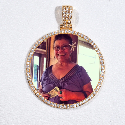 MEDIUM 3D CIRCLE CUSTOM PICTURE PENDANT