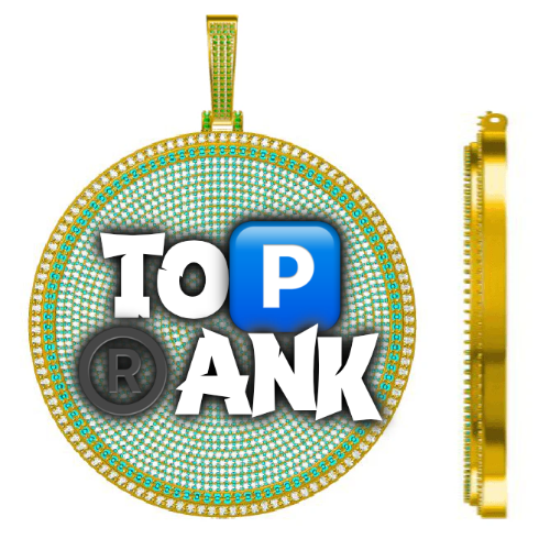 CUSTOM LETTER NECKLACE 3D BIG DISC