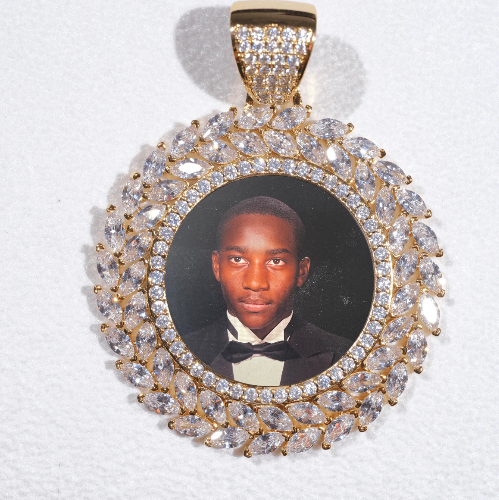 Large 3D Wheat Ear Custom Picture Pendant