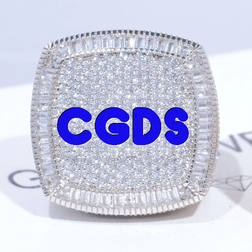 CUSTOM LETTER 3D ICED RING