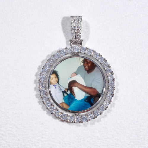 3D Spinning 2-Faced Custom Picture Pendant
