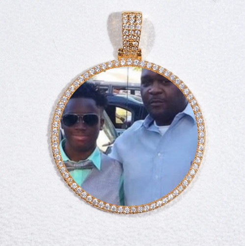 MEDIUM 3D CIRCLE CUSTOM PICTURE PENDANT