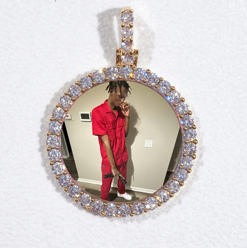 3D CIRCLE CUSTOM PICTURE PENDANT SMALL SIZE