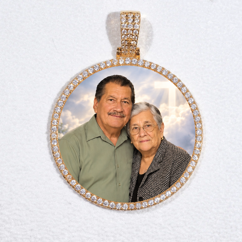 MEDIUM 3D CIRCLE CUSTOM PICTURE PENDANT