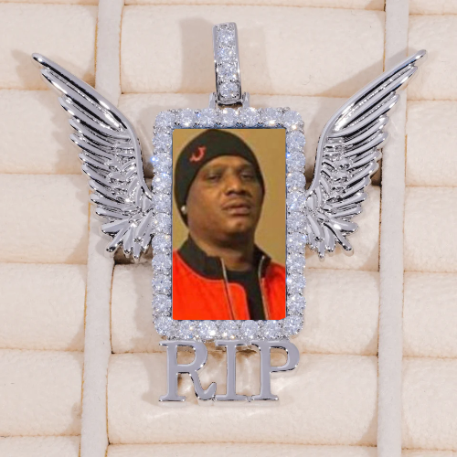 RIP WING 3D CUSTOM PICTURE PENDANT
