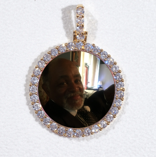 3D CIRCLE CUSTOM PICTURE PENDANT SMALL SIZE