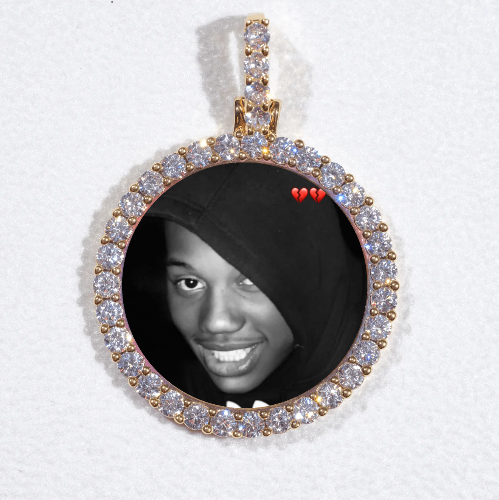 3D CIRCLE CUSTOM PICTURE PENDANT SMALL SIZE