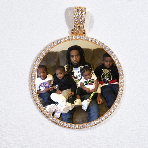 MEDIUM 3D CIRCLE CUSTOM PICTURE PENDANT