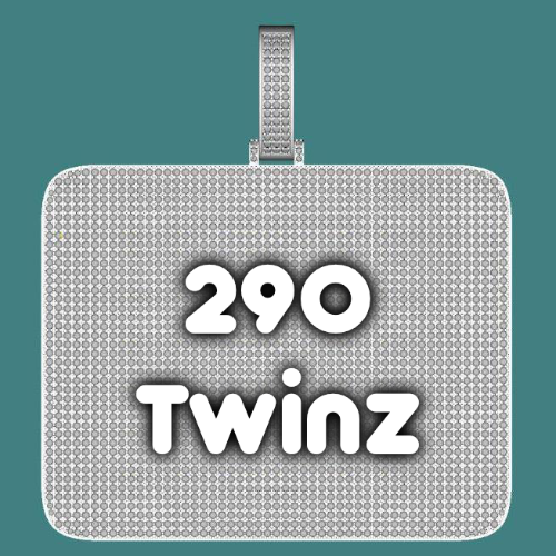 CUSTOM LETTER NECKLACE 3D BIG SQUARE