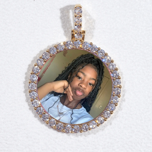 3D CIRCLE CUSTOM PICTURE PENDANT SMALL SIZE