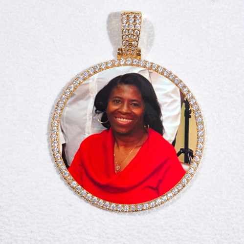 MEDIUM 3D CIRCLE CUSTOM PICTURE PENDANT