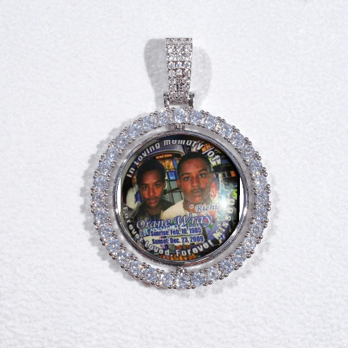 3D Spinning 2-Faced Custom Picture Pendant