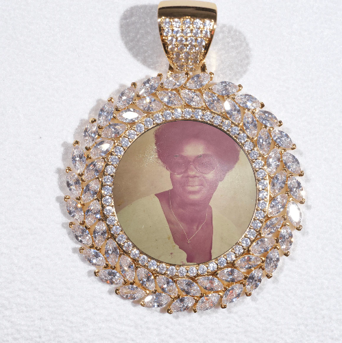 Large 3D Wheat Ear Custom Picture Pendant