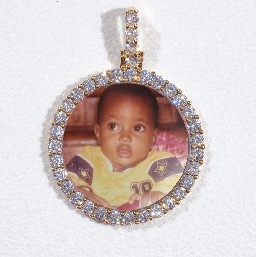 3D CIRCLE CUSTOM PICTURE PENDANT SMALL SIZE