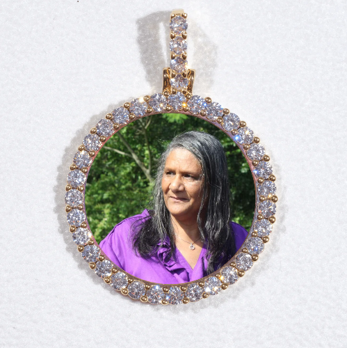 3D CIRCLE CUSTOM PICTURE PENDANT SMALL SIZE