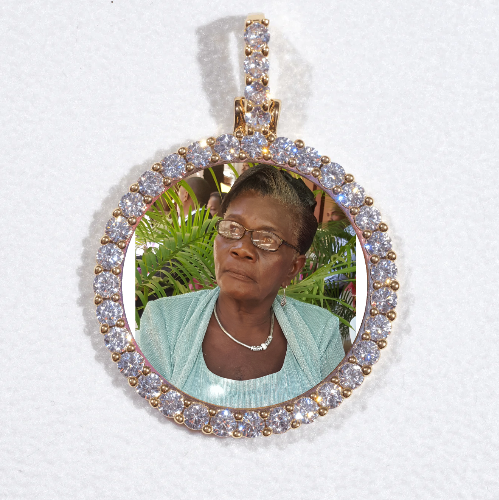 3D CIRCLE CUSTOM PICTURE PENDANT SMALL SIZE