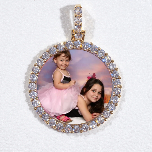 3D CIRCLE CUSTOM PICTURE PENDANT SMALL SIZE