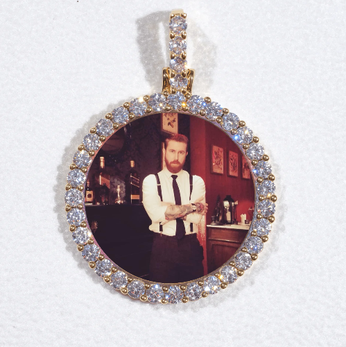 3D CIRCLE CUSTOM PICTURE PENDANT SMALL SIZE