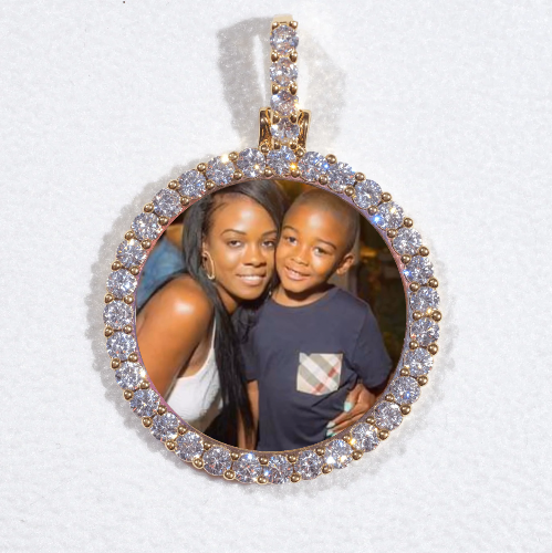 3D CIRCLE CUSTOM PICTURE PENDANT SMALL SIZE