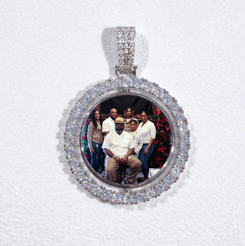 3D Spinning 2-Faced Custom Picture Pendant
