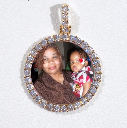 3D CIRCLE CUSTOM PICTURE PENDANT SMALL SIZE