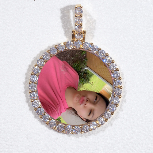 3D CIRCLE CUSTOM PICTURE PENDANT SMALL SIZE