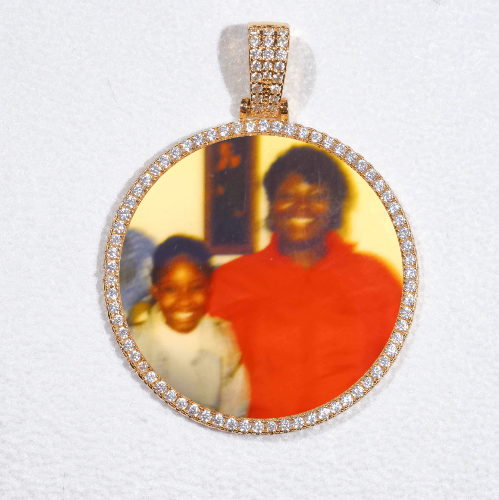 MEDIUM 3D CIRCLE CUSTOM PICTURE PENDANT
