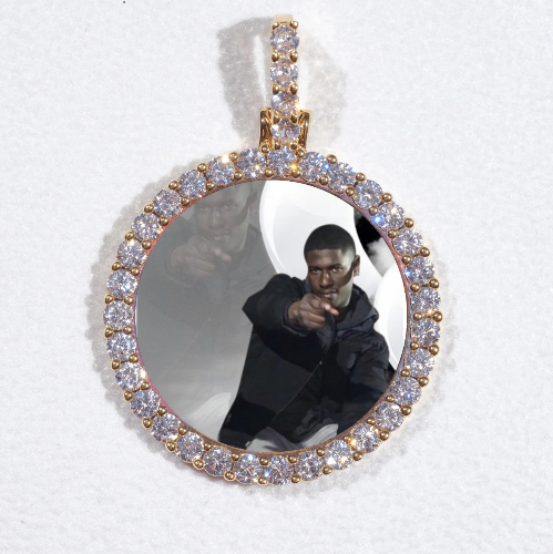3D CIRCLE CUSTOM PICTURE PENDANT SMALL SIZE