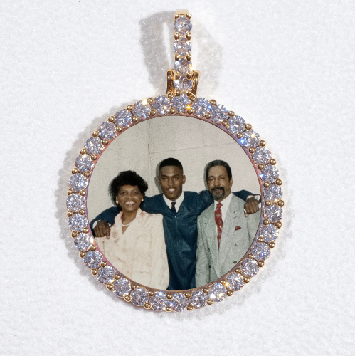 3D CIRCLE CUSTOM PICTURE PENDANT SMALL SIZE