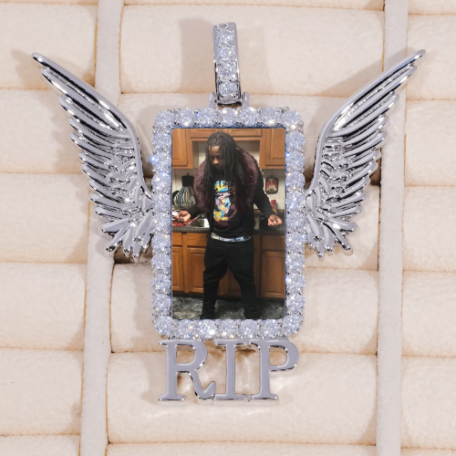 RIP WING 3D CUSTOM PICTURE PENDANT