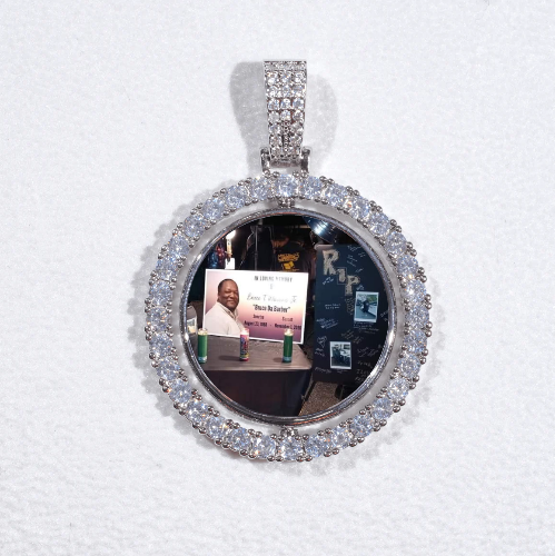 3D Spinning 2-Faced Custom Picture Pendant