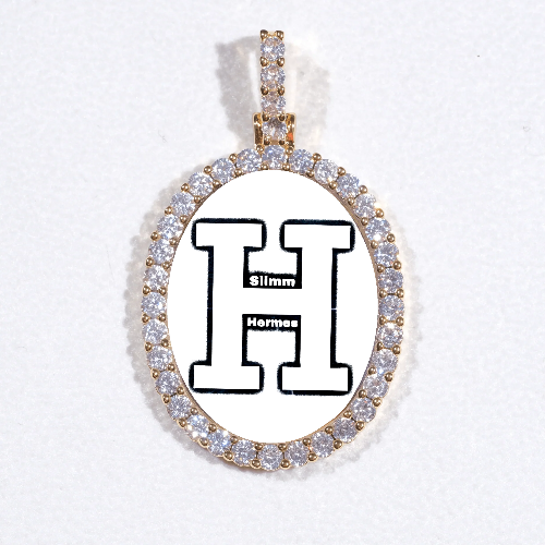 3D Oval Custom Picture Pendant