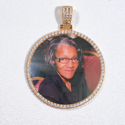 MEDIUM 3D CIRCLE CUSTOM PICTURE PENDANT