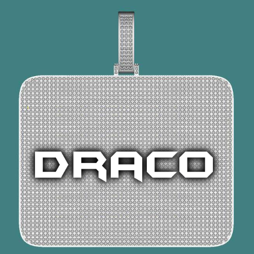 CUSTOM LETTER NECKLACE 3D BIG SQUARE