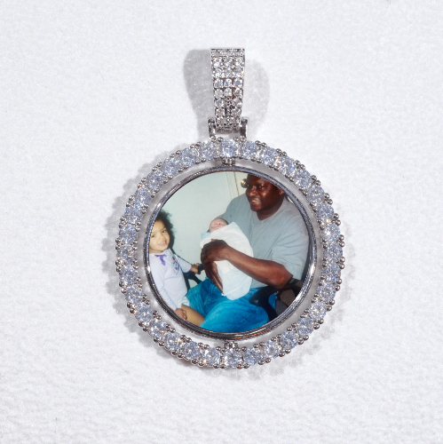 3D Spinning 2-Faced Custom Picture Pendant