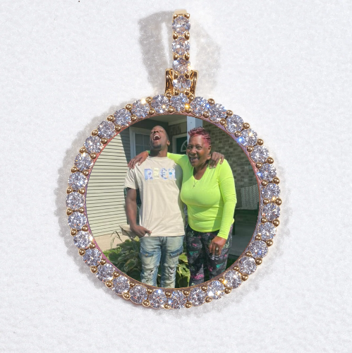 3D CIRCLE CUSTOM PICTURE PENDANT SMALL SIZE