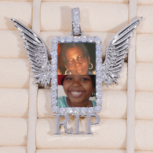 RIP WING 3D CUSTOM PICTURE PENDANT