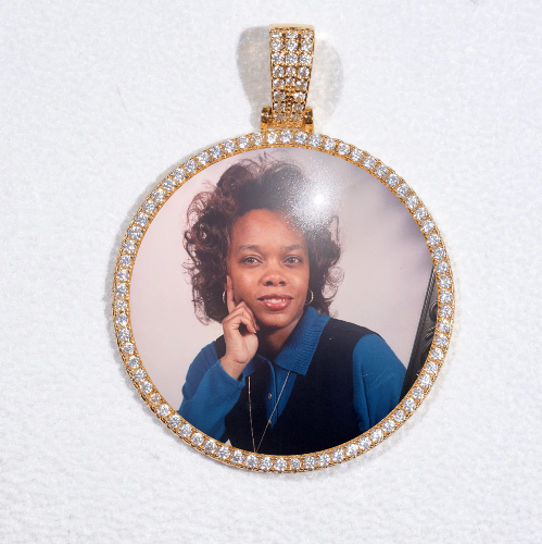 MEDIUM 3D CIRCLE CUSTOM PICTURE PENDANT