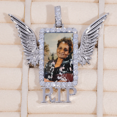 RIP WING 3D CUSTOM PICTURE PENDANT