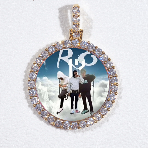3D CIRCLE CUSTOM PICTURE PENDANT SMALL SIZE