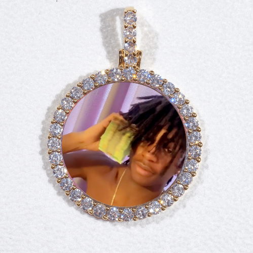 3D CIRCLE CUSTOM PICTURE PENDANT SMALL SIZE