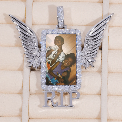 RIP WING 3D CUSTOM PICTURE PENDANT
