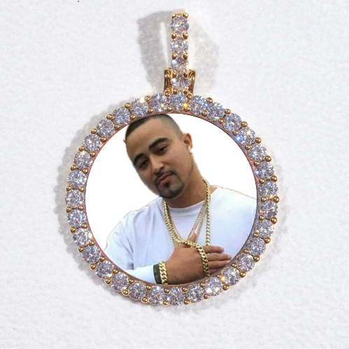 3D CIRCLE CUSTOM PICTURE PENDANT SMALL SIZE