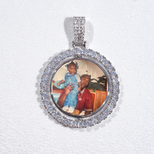 3D Spinning 2-Faced Custom Picture Pendant