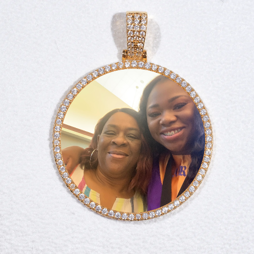 MEDIUM 3D CIRCLE CUSTOM PICTURE PENDANT