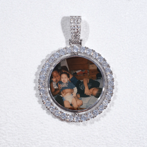 3D Spinning 2-Faced Custom Picture Pendant