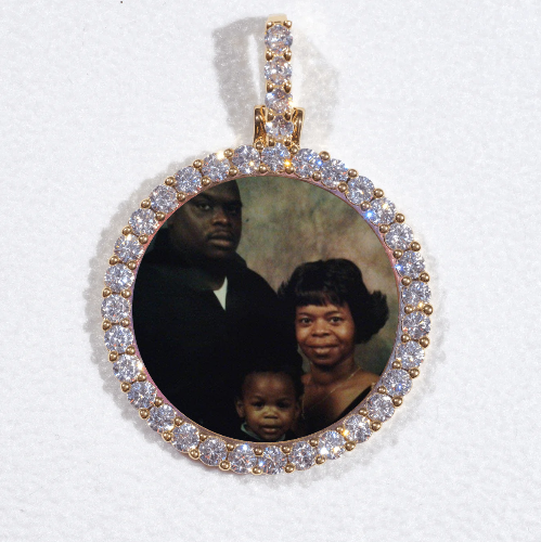 3D CIRCLE CUSTOM PICTURE PENDANT SMALL SIZE