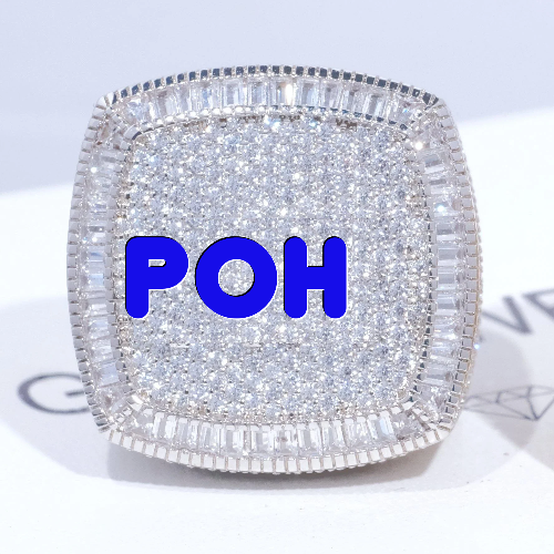 CUSTOM LETTER 3D ICED RING